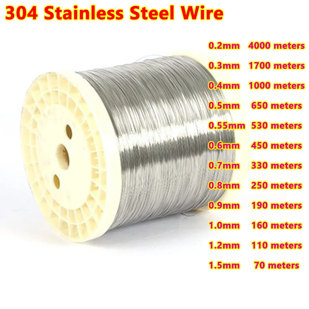 1 kg/Rolle Weicher Stahldraht Durchmesser 1,5 1,0 0,2 0,3 0,4 0,5 0,6 0,8 mm 304 Edelstahldraht Einzelstrang Zurrgurt Weicher Eisendraht