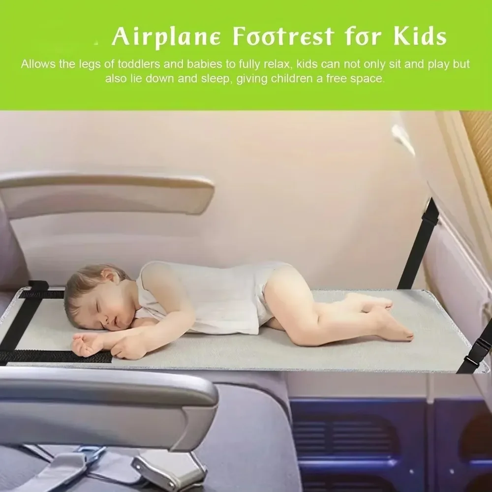 Kinder Reise Flugzeug Bett Baby Pedale Bett Tragbare Reise Fußstütze Hängematte Kinder Bett Flugzeug Sitz Extender Bein Rest Für Kinder,Zr