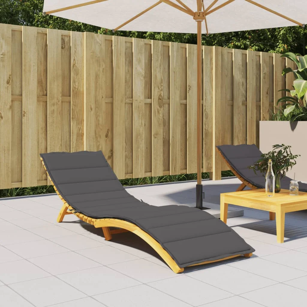 Anthrazitfarbenes Chaiselongue-Kissen, 200 x 50 x 3 cm, Oxford-Stoff, Möbel-Rückenlehnenkissen, Bett-Sofakissen zum Ausruhen und Entspannen