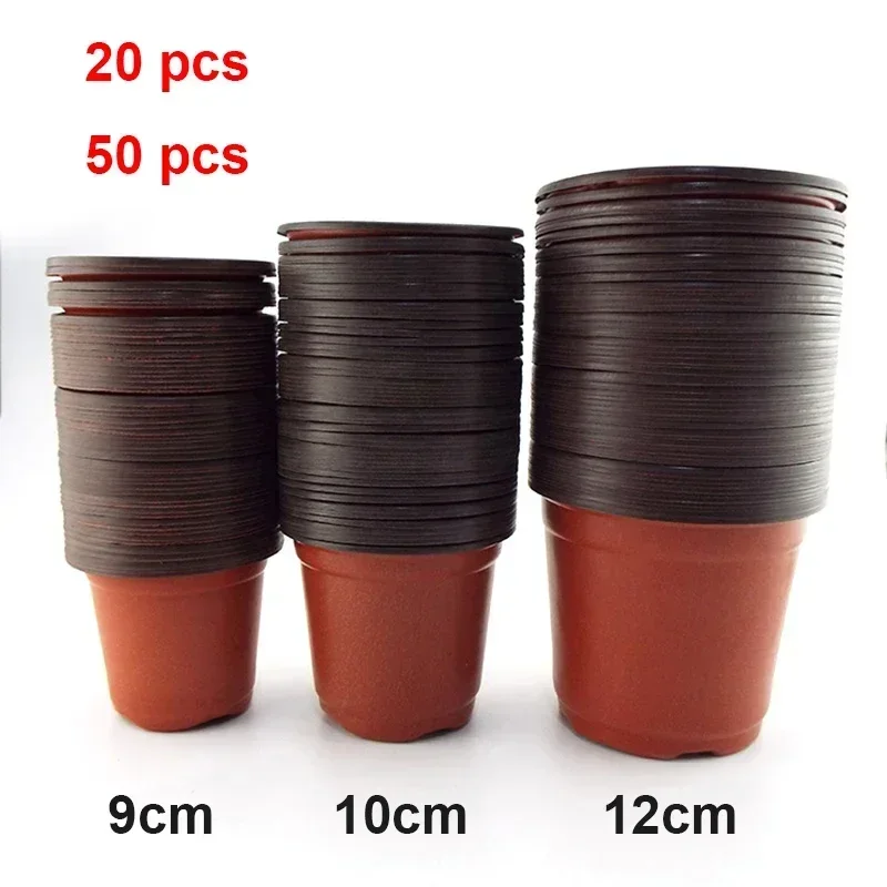 Blumentopf Kunststoff Wachsen Box Herbst Beständig Tablett Für Haus Garten Pflanzen Kindergarten Tasse Transplantation Blume Blumentöpfe D4 Image