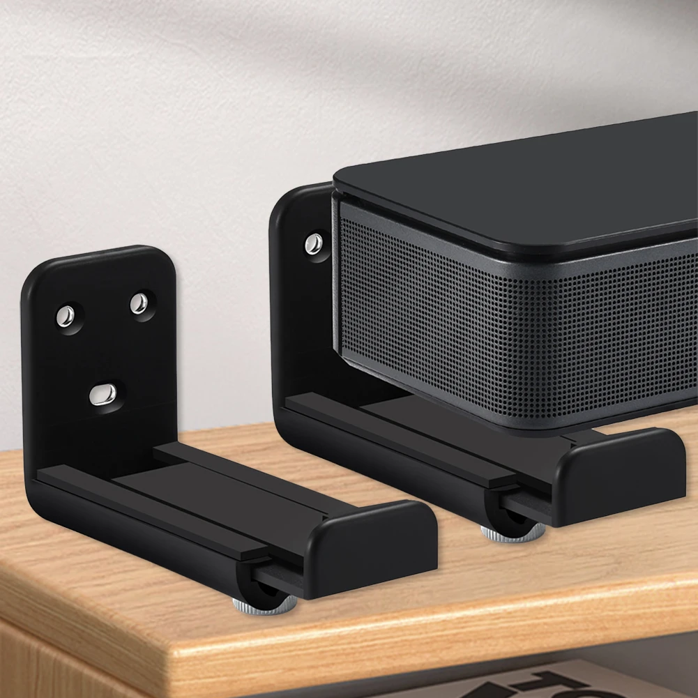 Soundbar-Lautsprecher Wandhalterung Universelle Soundbar-Unter-TV-Halterung Trockenbau-Soundbar-Wandhalterung für Samsung Vizio LG für Bose Image