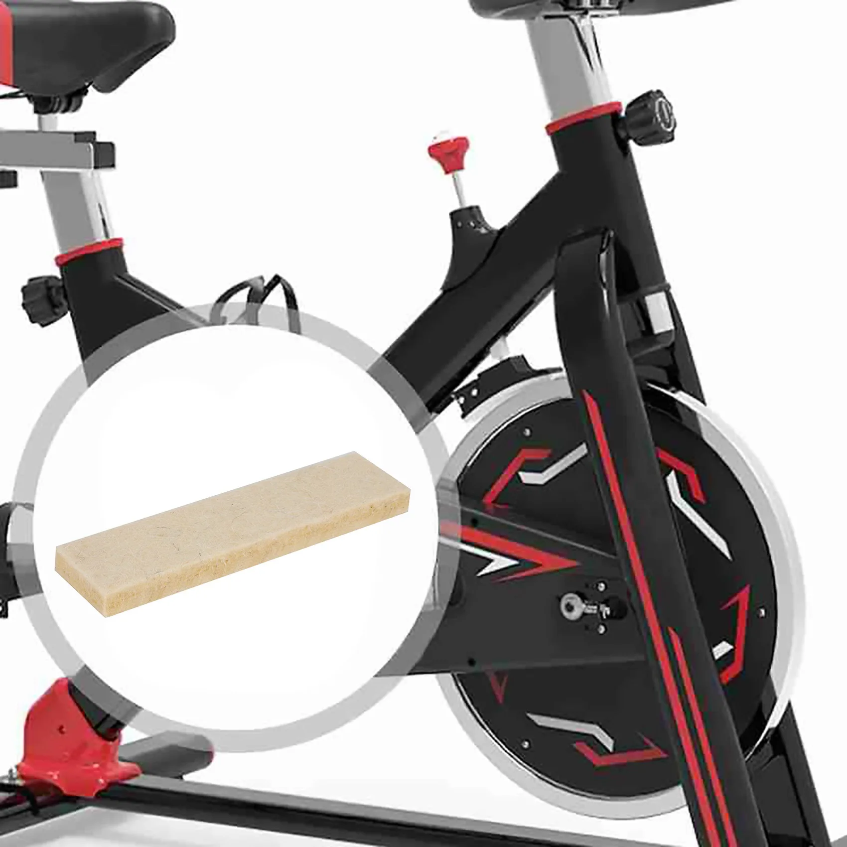 ROO Heimtrainer Bremsbeläge Wollfilz Widerstand Drag Pad für Spinning Bike Bremsbeläge Ersatzteil Image