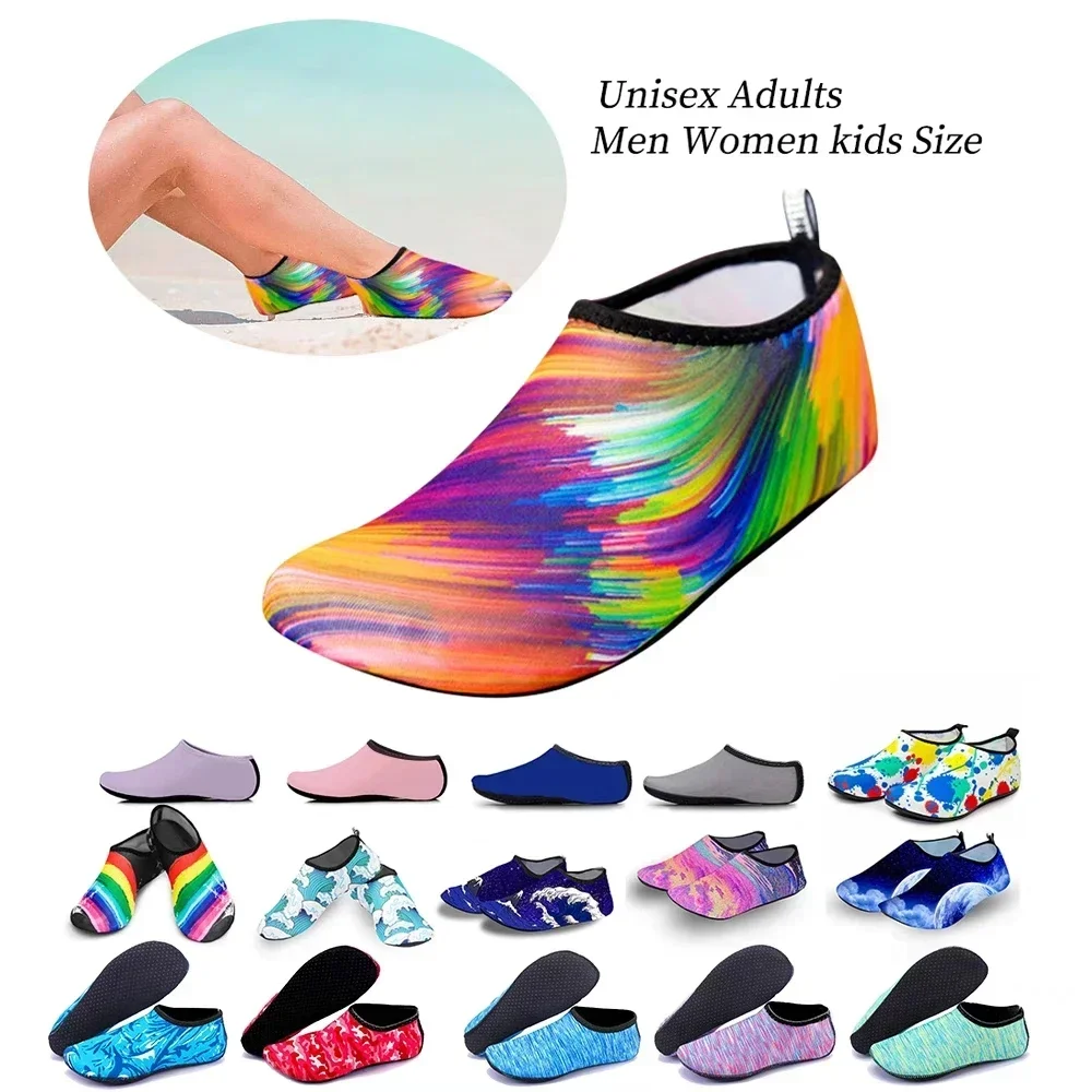 Wasser rutschfeste Sneaker Schuhe Schwimmen Tauchen Socken Sommer Strand Socken flache Schnorcheln Fuß Schuh Abdeckung Seaside Sock Slipper Image