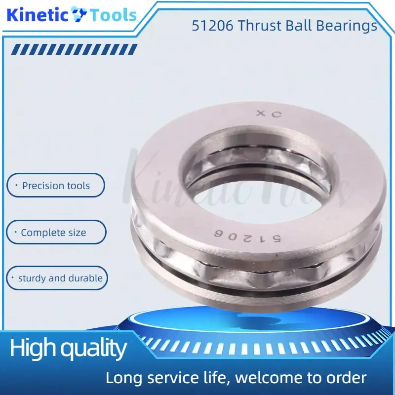 51206 Axialkugellager Rillenkugellager für Generator Bearin Skateschuhe Axialkugellager