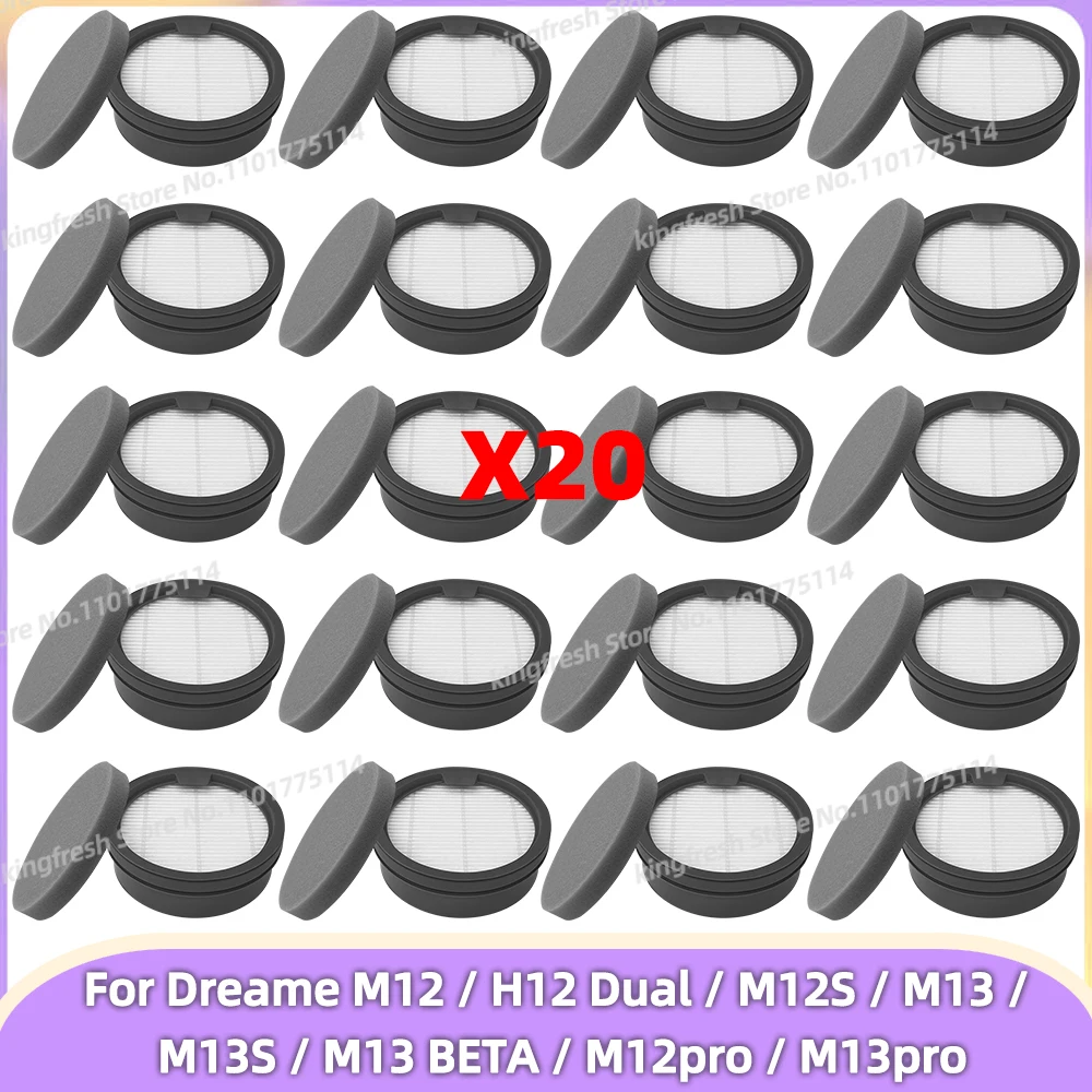 Kompatibel für Dreame M12 / H12 Dual / M12S / M13 / M13S / M13 BETA / M12pro / M13pro Staubsaugerteile Ersatzfilter Zubehör Image