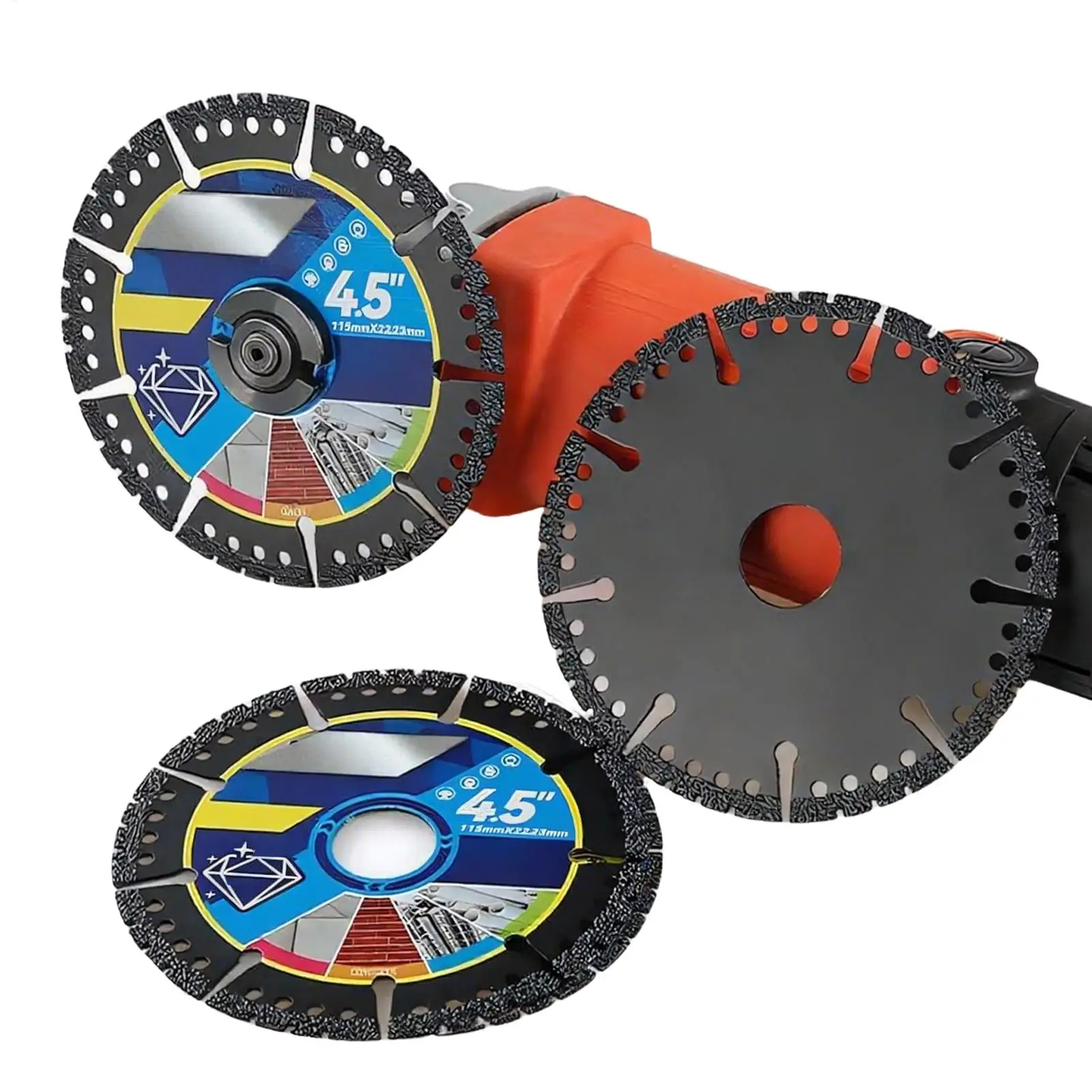 Sägeblatt 4,5 Zoll Mehrzweck-Winkelschleifer-Aufsatz Sägewerkzeug für Fliesen, Marmor, Beton, Stahl, PVC-Rohre Image