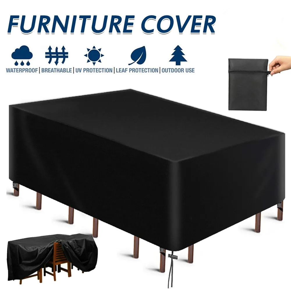 Möbel-Staubschutzhülle Wasserdichte Echte Outdoor-Abdeckung für Gartenmöbel Terrassen-Gartenmöbel Regen- und Schneeschutz Stuhlüberzug