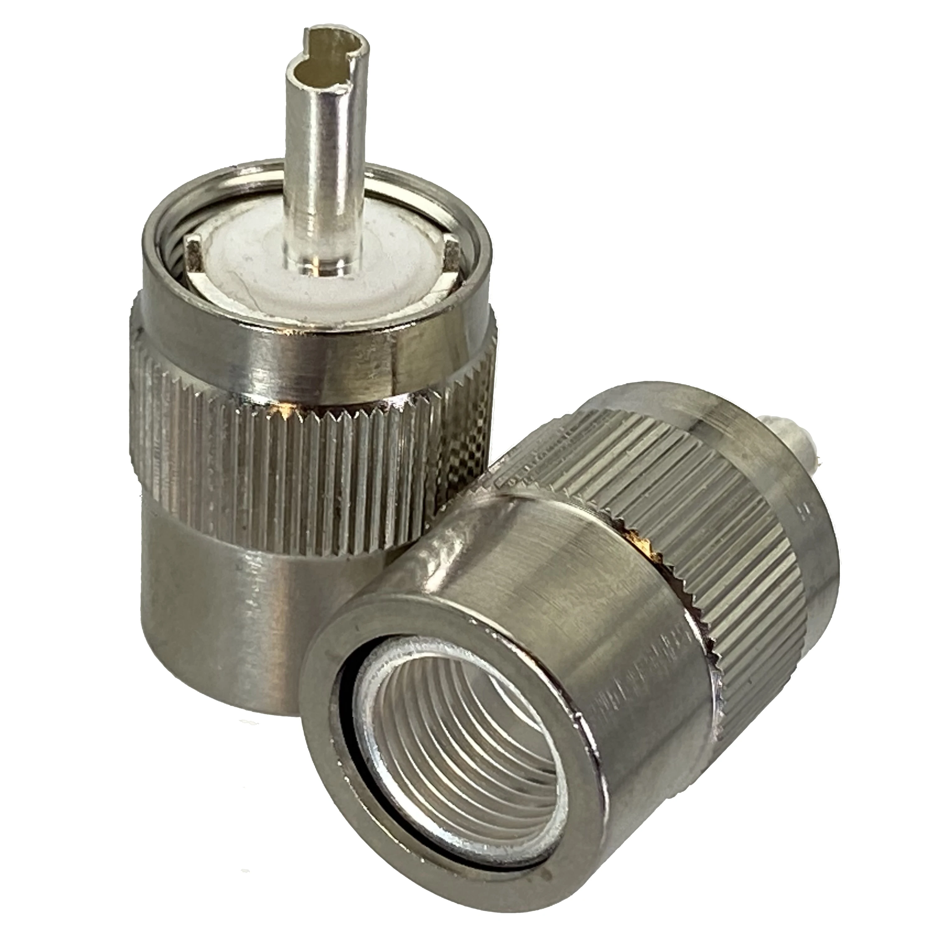 PL259 Koax-Steckverbinder, 50 Ohm, PL-259, UHF-Stecker, Lötanschlussstecker mit Reduzierstück für LMR400 RG8 RG213 Koaxial Image