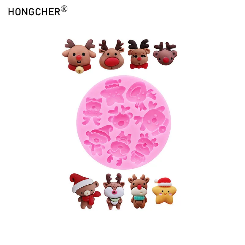 Cartoon-Tier Hundeknochen Silikonform DIY Harz-Accessoires Handgemachte Schokoladen-Bonbon-Kuchen-Backform Niedliches Design Image