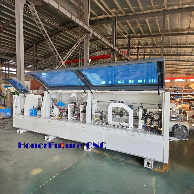 Professionelle Multifunktionale Kantenanleimmaschine Automatische Abschrägungs- und Kurvenversiegelungsgeräte Vollautomatische CNC Anpassbare Verkaufsmodelle Image