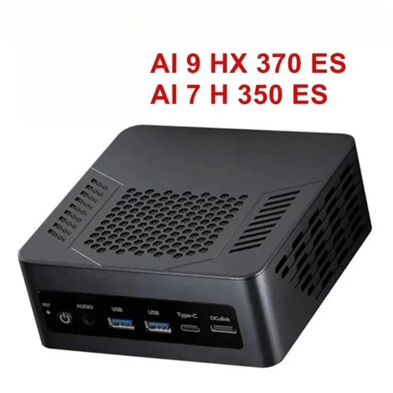 Topton Gaming Mini-PC AMD Ryzen AI 9 HX 370 ES AI 7 H 350 ES OCuLink USB4 2x2.5G LAN 2xPCIe Desktop-Computer Windows 11 WiFi6E