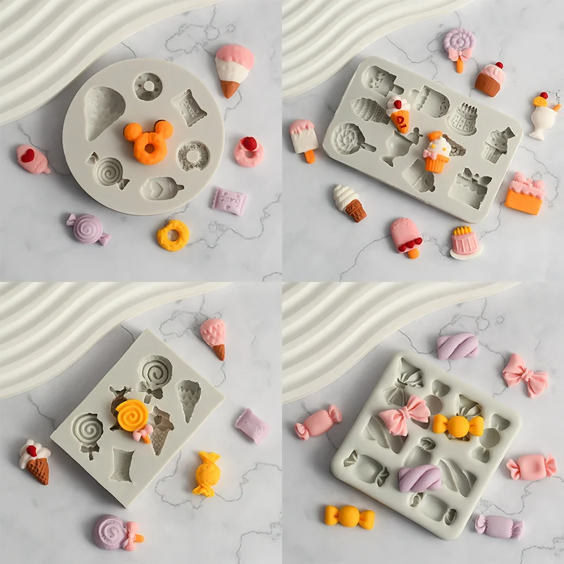 Süßigkeiten Eis Silikon Formen Liebe Lutscher Fondant Kuchen Schokolade Form Dessert Tisch Backen Zubehör Kuchen Dekorieren Werkzeuge Image