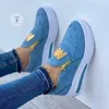 Große Größen Athletische Sneaker für Damen Neue Casual Sportschuhe Damen-Schuhe mit Frontreißverschluss Rutschfeste Bequeme Damen-Slipper