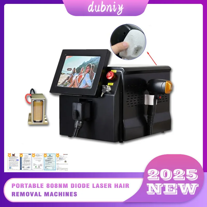 2025 Professionelle 808-nm-Diodenlaser-Haarentfernungsmaschine | 3 Wellenlängen (755/808/1064) | Ice Platinum Kühlung | Alle Hauttypen Image