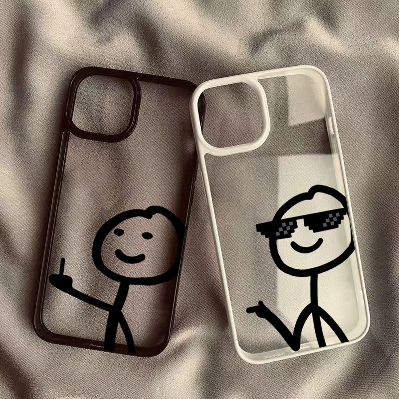 Cartoon Matchman Transparente Hülle für Samsung Galaxy S25 S26 Ultra A06 A16 A54 A55 A35 A15 A34 5G S24 S23 S25 FE S22 Stoßfeste Abdeckung Image