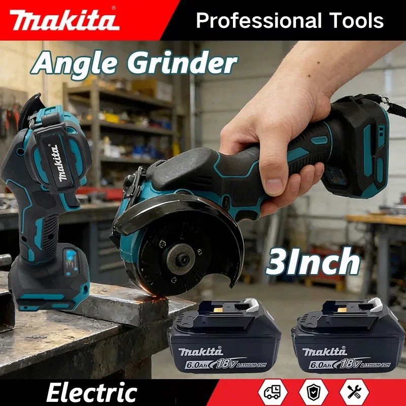 Makita Akku-Winkelschleifer 3 Zoll, Kabelloser 3-Zoll-Elektro-Trennschleifer, Schneidwerkzeug, Kreissäge, Elektrowerkzeug Image