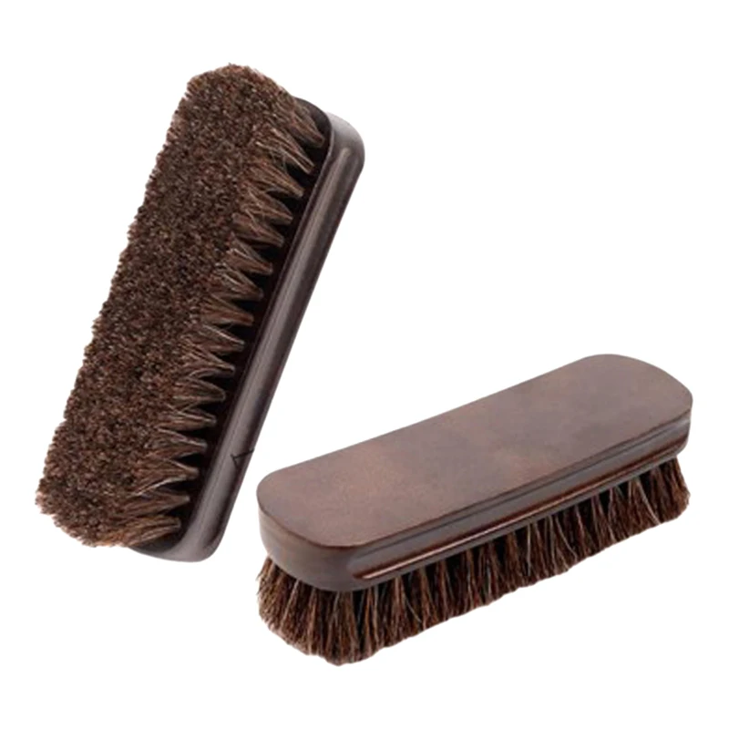 1Set Polieren Applikator Sauber Schuh Boot Pflege Pinsel Wildleder Reinigung Pinsel Rosshaar Glanz Schuh Pinsel Kit Auto Innen Reinigung Image