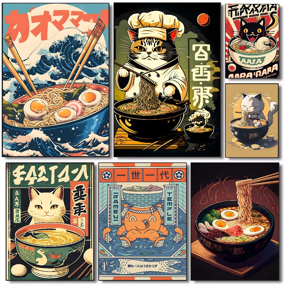 Vintage Illustrator Japan Ramen 5D Diamantmalerei Kreuzstich Mosaik-Sets Heimdekoration Wandaufkleber DIY Handgemachtes Geschenk Image