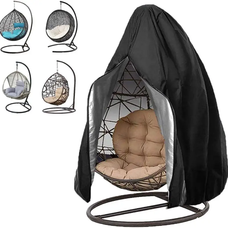 Wasserdichte Oxford Schutzhülle für Hängesessel, UV-beständig, staub- & wetterfest, mit Reißverschluss & Kordel Image