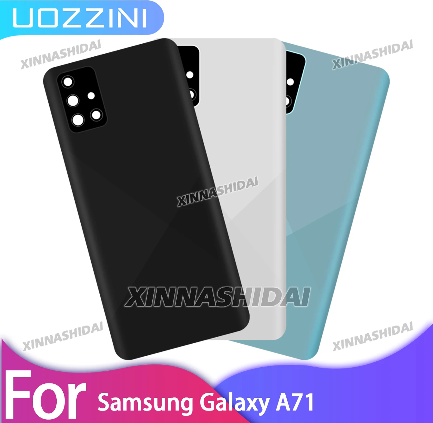 100 % getestete Rückabdeckung für Samsung Galaxy A71, Batterieabdeckung, hinteres Gehäuse, Ersatzteil für Samsung Galaxy A71 Image