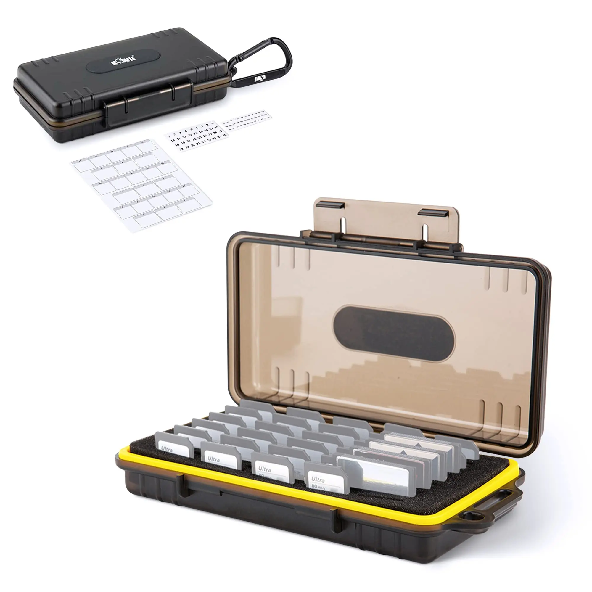 Langlebiger Speicherkarten-Organizer mit mehreren Steckplätzen für SD SDHC SDXC Cfexpress Typ A NS PSV PS Vita für Nintendo Switch-Spielkarten Image