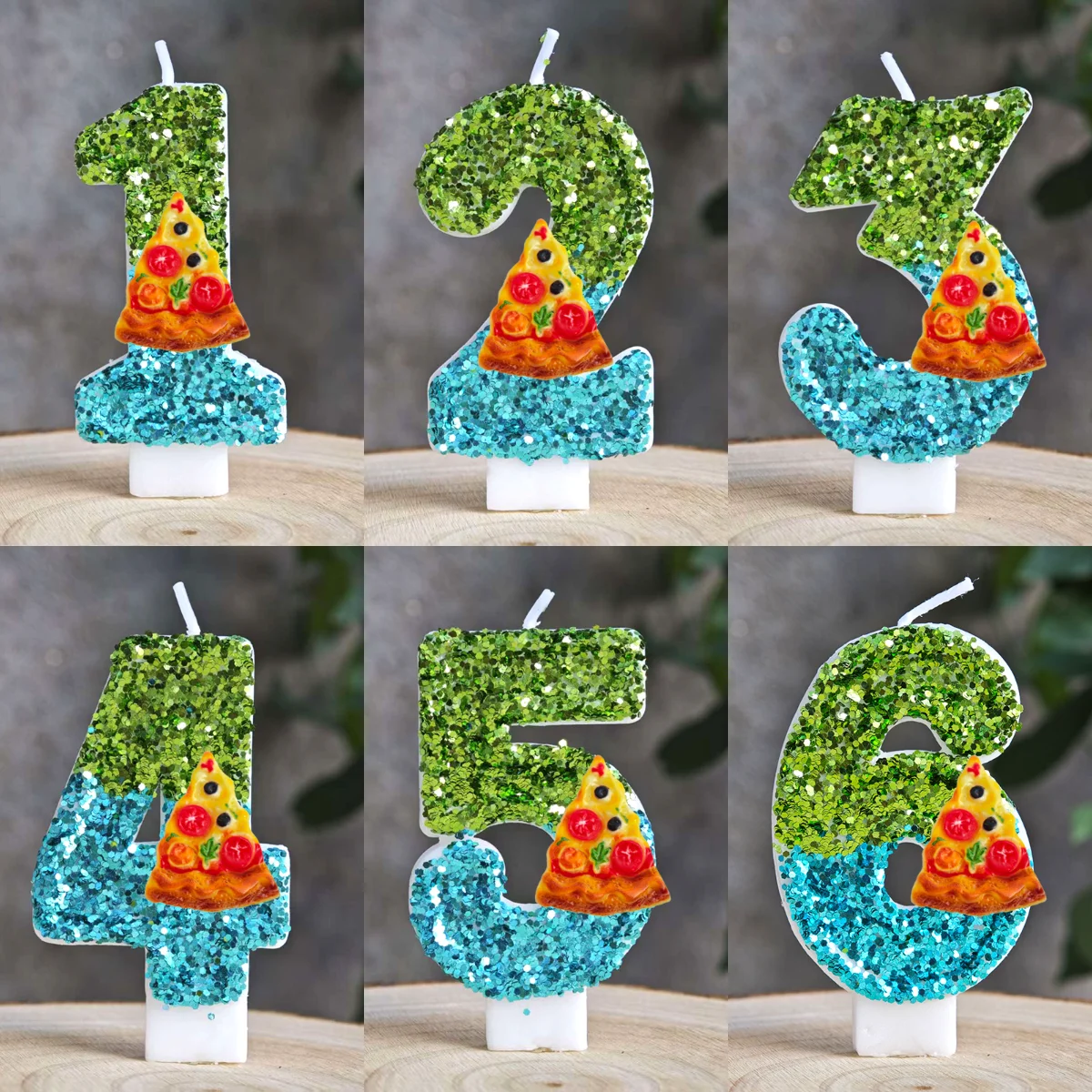 TMNT Teenage Mutant Turtles Theme Candle Number 0-9 Digital Kids Birthday Cake Decorating Candles Baby Shower Party Gifts Image