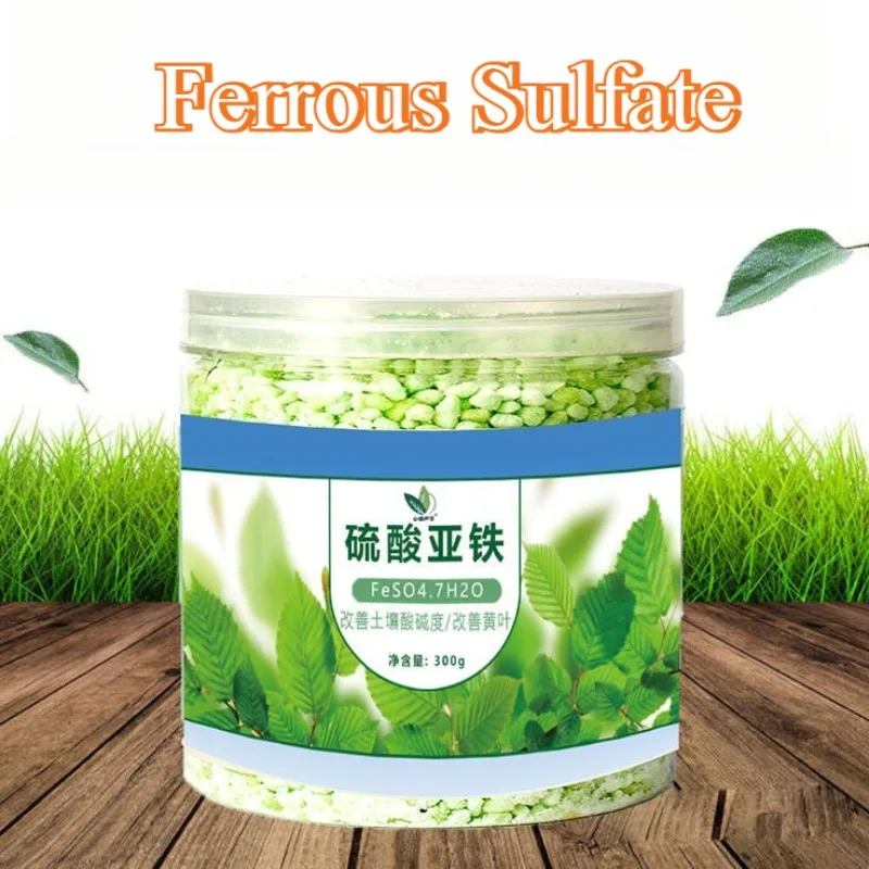 125/300 g wasserlöslicher Dünger für Eisensulfat, Hausgarten, Blumen, Pflanzen, Verbesserung der gelben Blätter, Anpassung des Bodens, PH-Niveaus Image