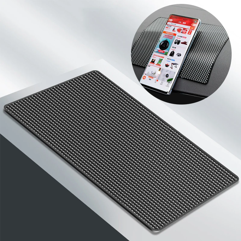 Auto-Anti-Rutsch-Matte, Gittermuster, starker Stab, nicht abgeschaltet, zentrale Steuerung, Instrumentenbank, Auto, integriertes Pad, hohe Temperatur, waschbar Image