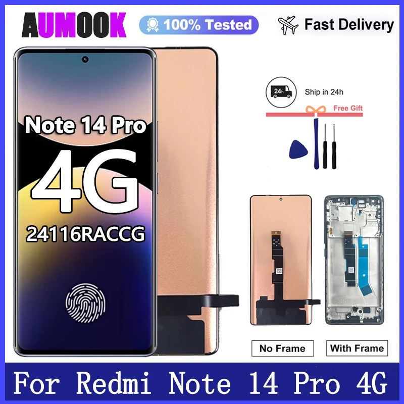 Neues AMOLED-Display für Xiaomi Redmi Note 14 Pro 4G LCD-Display Touchscreen für Redmi Note 14 Pro 4G Display-Ersatz. Image