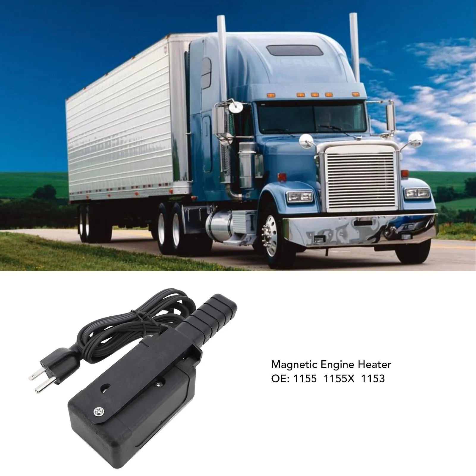 Motorblockheizung Magnetische Motorheizung 1155X 200W Motorblockheizung für Auto LKW Traktor Magnetische Motorölwanneheizung Image