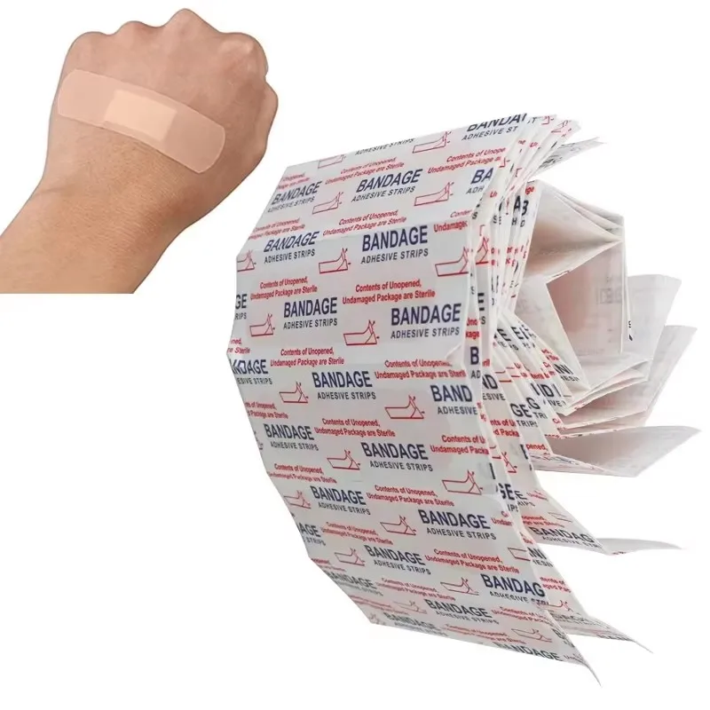 10/50/100 stücke Atmungsaktive Pflaster Wasserdichte Verband Erste Hilfe Wunde Dressing Medizinische Band Wundpflaster Notfall Kits Bandaids Image