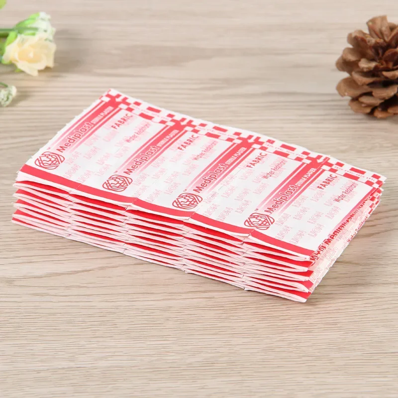 100 Stück wasserdichte selbstklebende Pflasterverband für Wunden, Erste-Hilfe-Wundplast, atmungsaktive Pflaster, medizinisches Zubehör Image