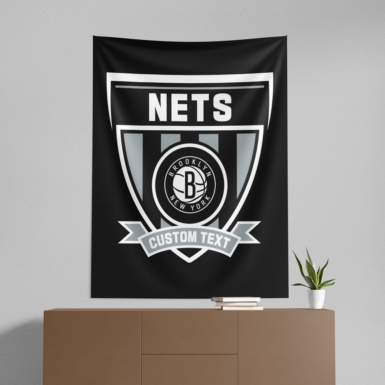 Brooklyn Nets 50" x 60" Allegiance Personalized Wall Hanging