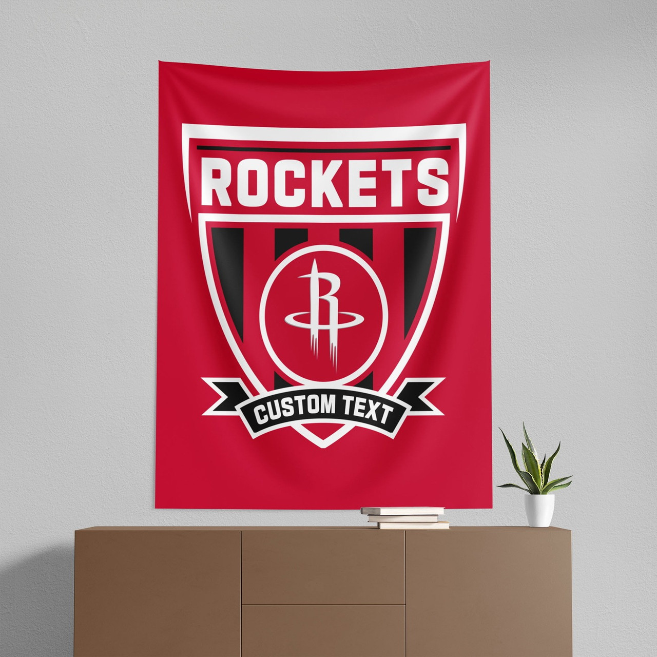 Houston Rockets 50" x 60" Allegiance Personalized Wall Hanging