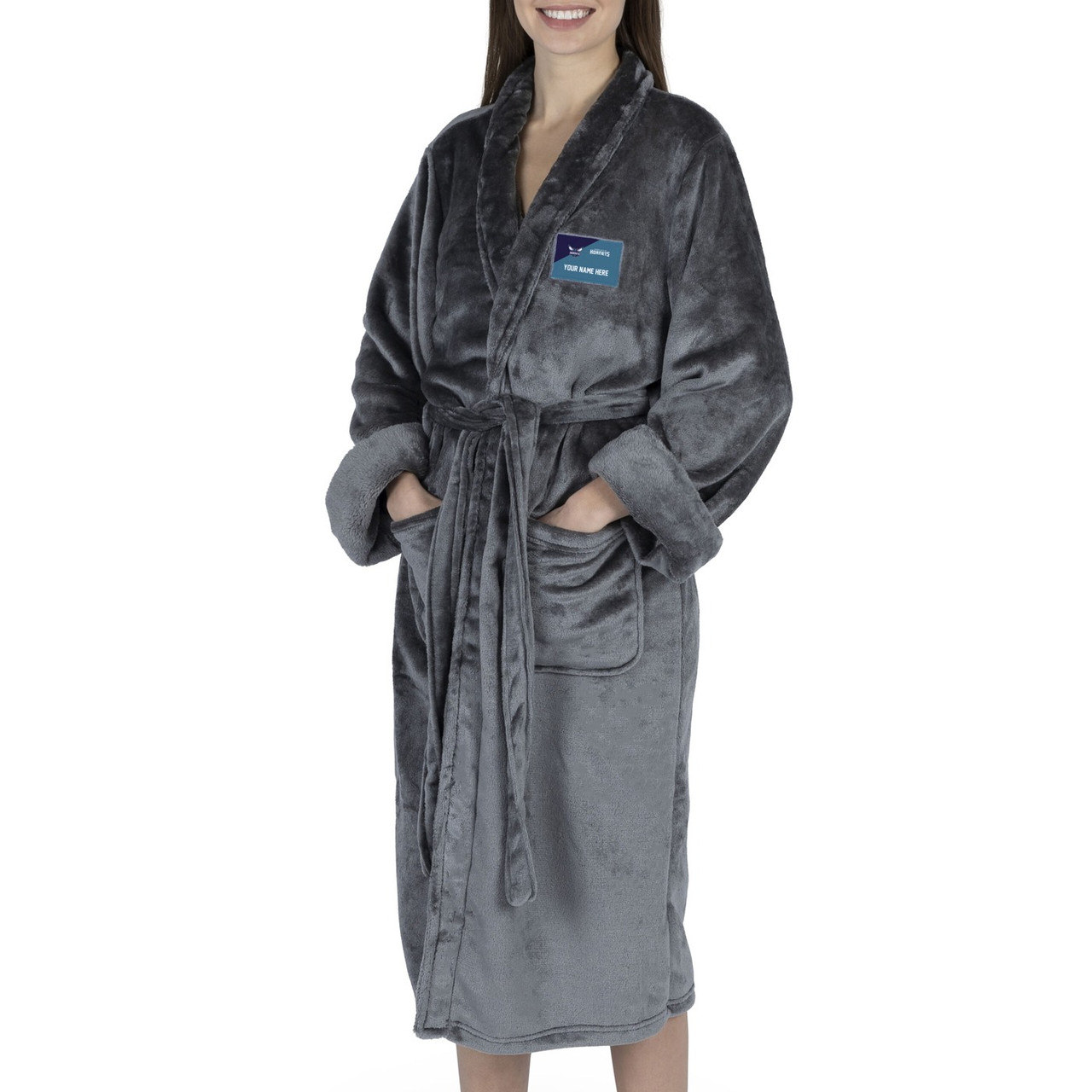 Charlotte Hornets Personalized Snipe Women's Silk Touch Robe