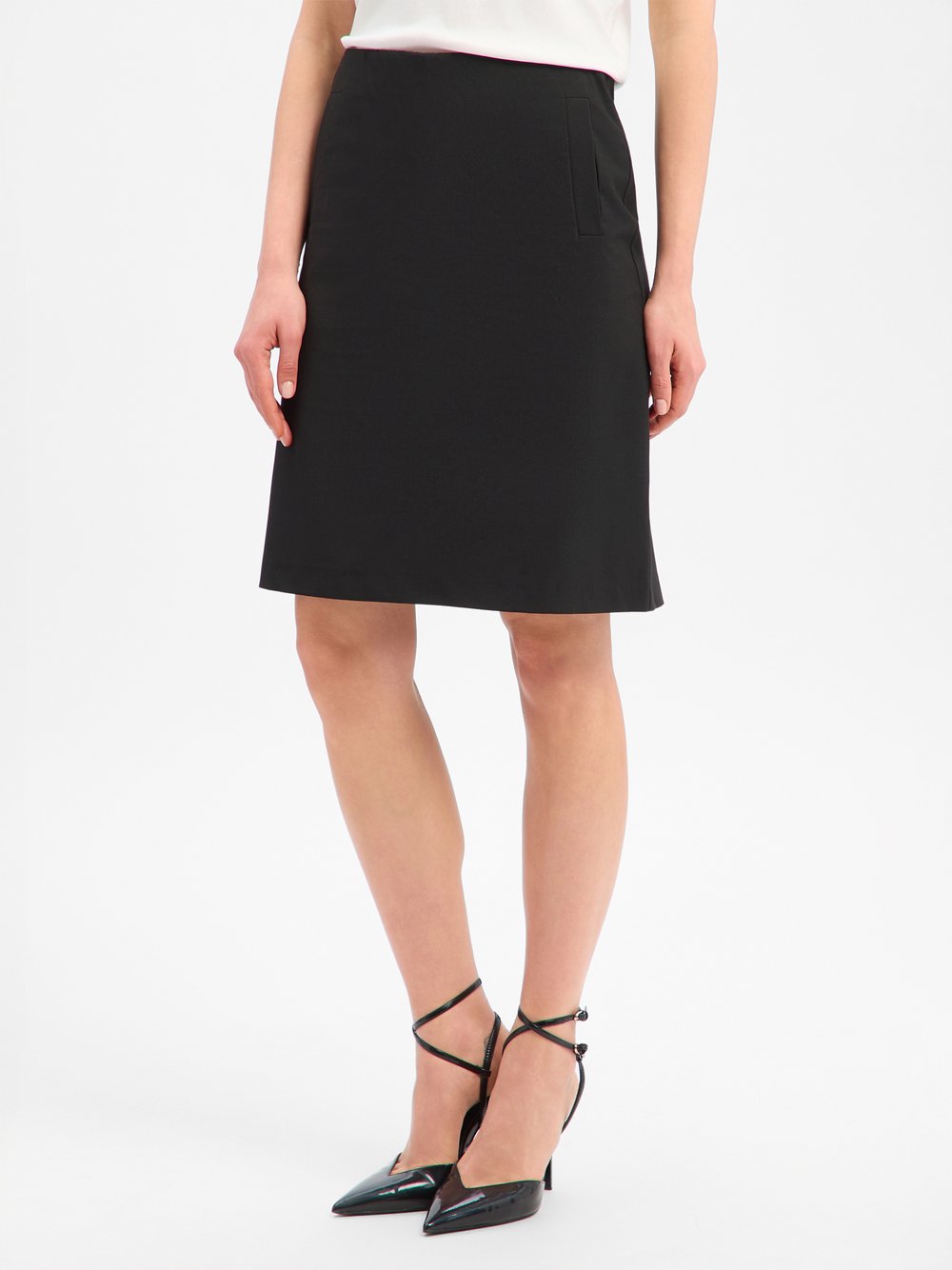 VG Bleistiftrock Damen schwarz, 38