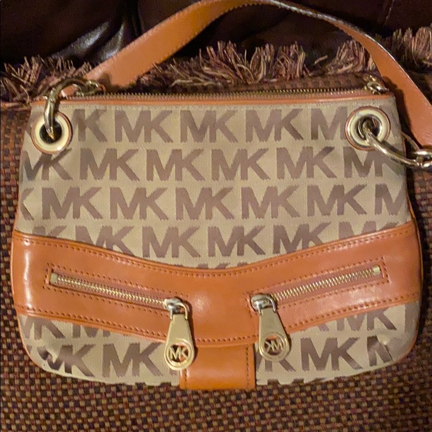 Michael Kors Bags | Authentic Michael Kors Handbag | Color: Gold/Tan | Size: Os