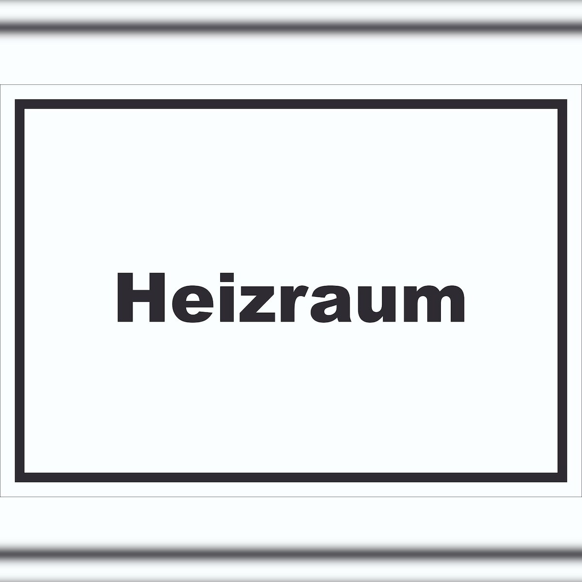 HB-Druck Heizraum Schild mit Text Heizung Wärme waagerecht A4 (210x297mm) Image