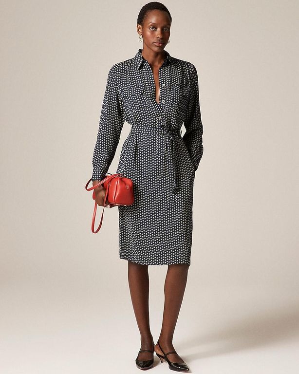 Tie-Waist Shirt-Dress