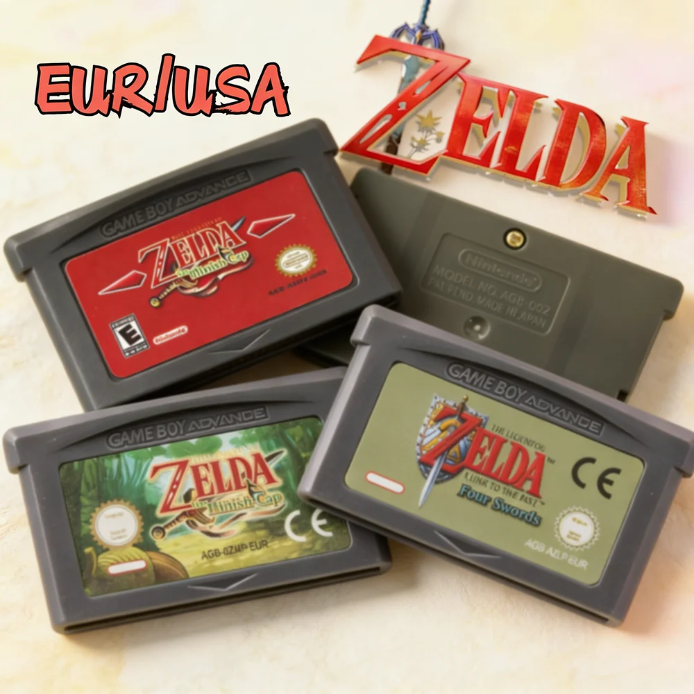 Zelda GBA Game Cartridge 32 Bit Video Game Console Legend Of Zelda Game Card Link To The Past Awakening DX Minish Cap