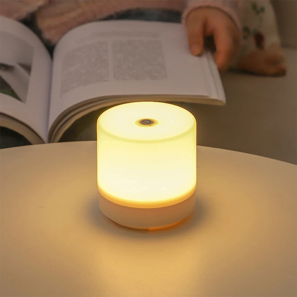 Lampe de chevet tactile USB à 3 modes d'éclairage, lampe de bureau à intensité variable, protection oculaire, petite lampe de lecture pour enfants, lampe de table, lampe de chevet