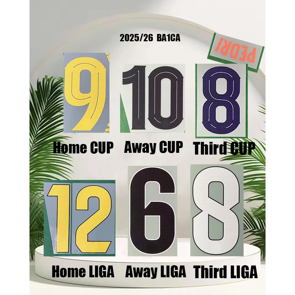 Maillots de football personnalisés 2025/26 B4RCA domicile 5I.MARTINEZ, ensembles domicile et extérieur, troisième maillot Coupe 8PEDRI, qualité AAAA, numéro et nom DIY, 2026