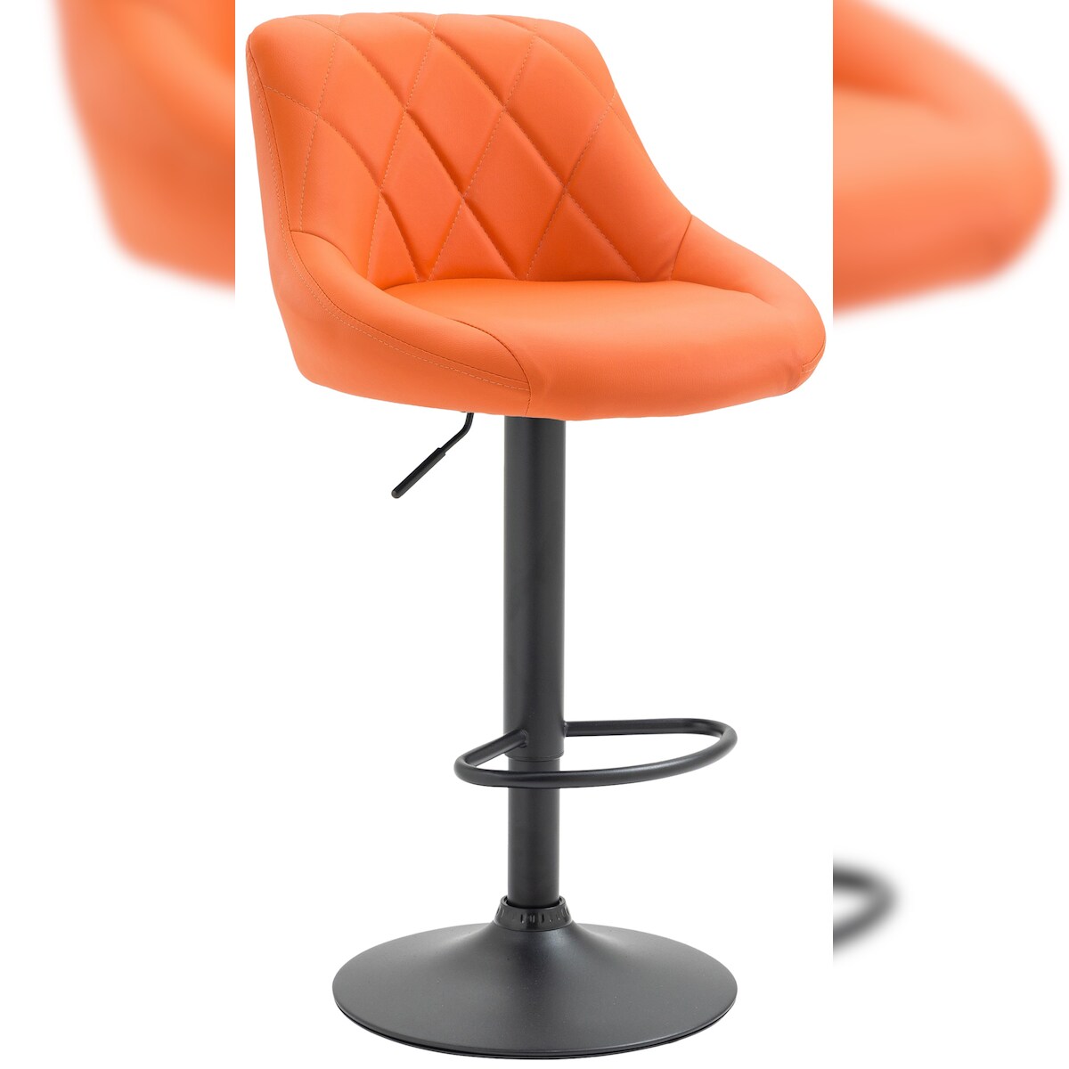 CLP Barhocker Lazio Kunstleder orange/schwarz Image