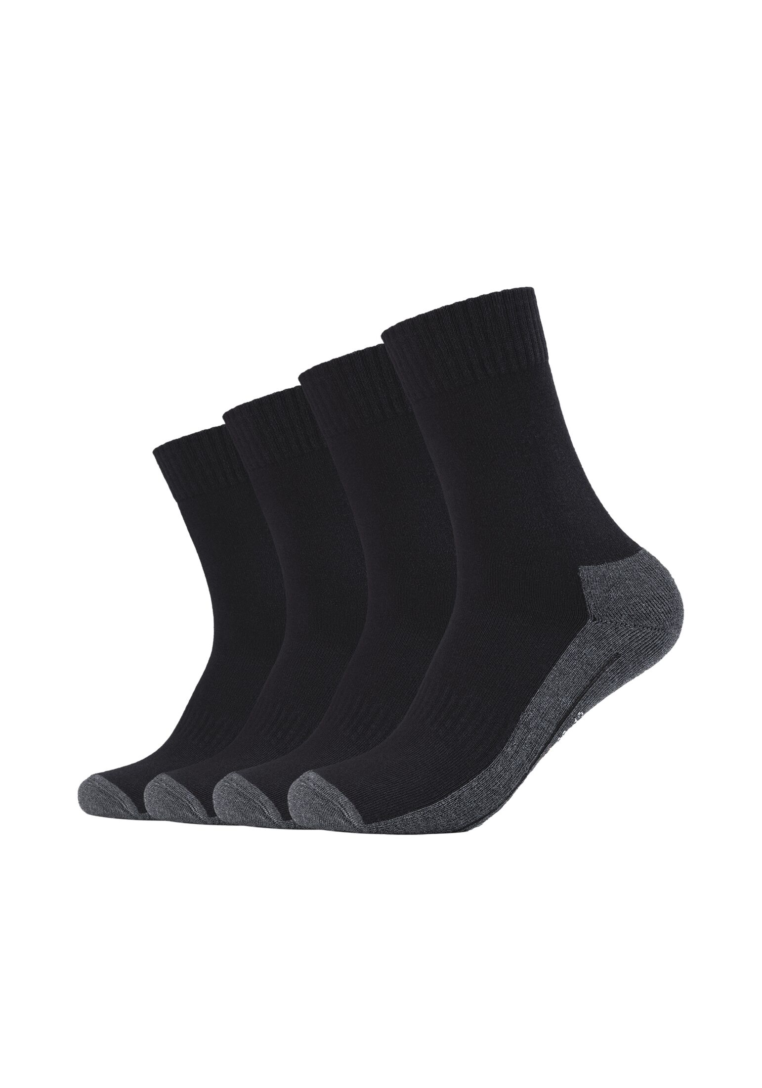 Sportsocken CAMANO "pro tex 4er Pack", Damen, Gr. 35-38, schwarz, 53% Baumwolle, 25% Polyester, 20% Polyamid, 2% Elasthan, Colorblocking, Socken Sportsocken Image