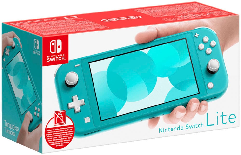 NINTENDO SWITCH Spielekonsole "Lite (ohne Netzteil)", blau (türkis), B:20,8cm H:9,11cm T:1,39cm, Spielekonsolen