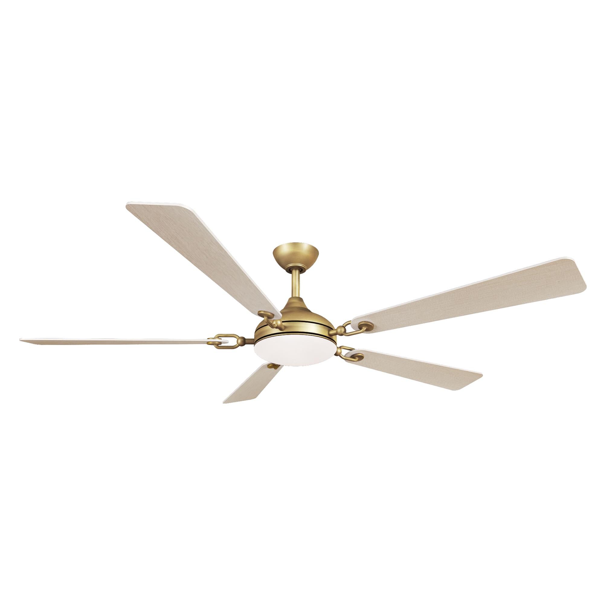 Minka Aire Cadena 65 Inch Ceiling Fan with Light Kit - F783L-HBR/WCD