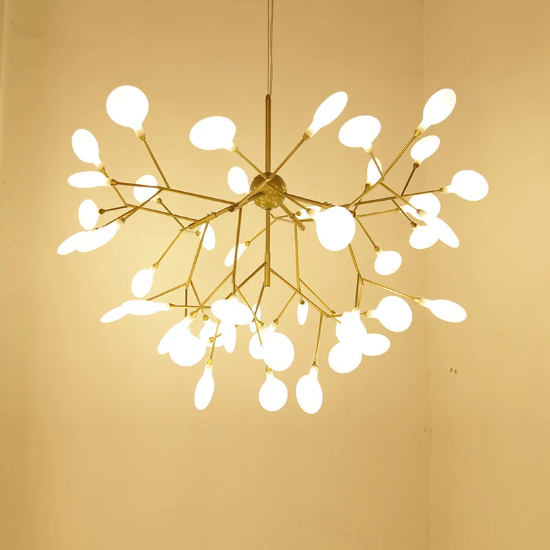 Nordische moderne Glühwürmchen Decke Kronleuchter Pendel leuchte G4 LED-Leuchten nach Hause Baby zimmer Schlafzimmer Wohnzimmer Dekoration Salon sternen klar