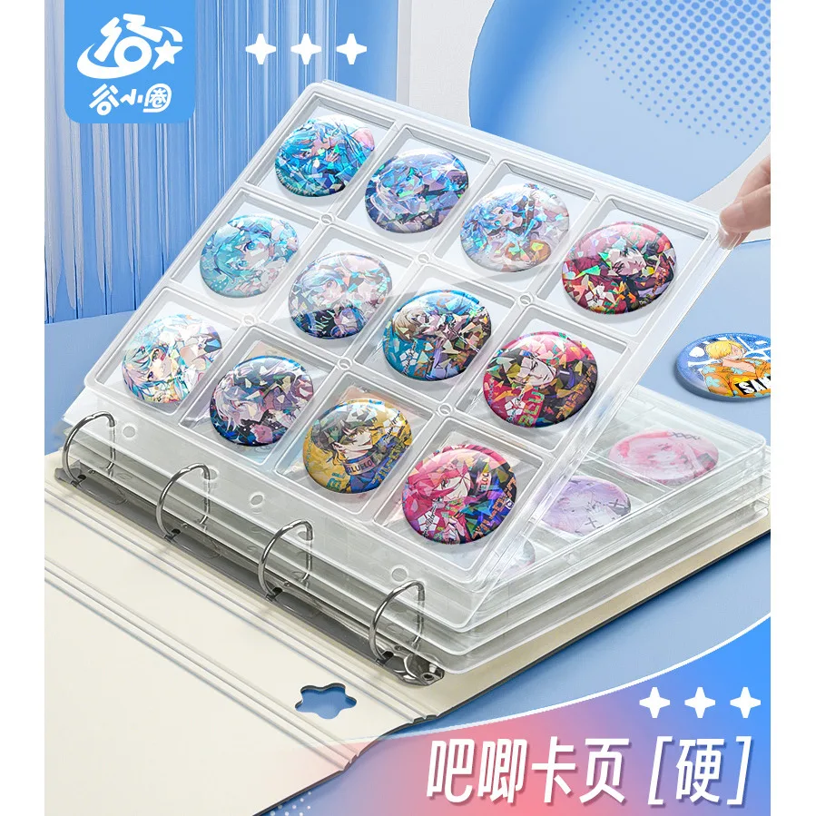 Dicker Hartplastik-A4-A5-Ordnereinlage und Seiten für Wa Jiang-Abzeichen, Gacha-Pins, Sammleralbum für Sammelkarten Image