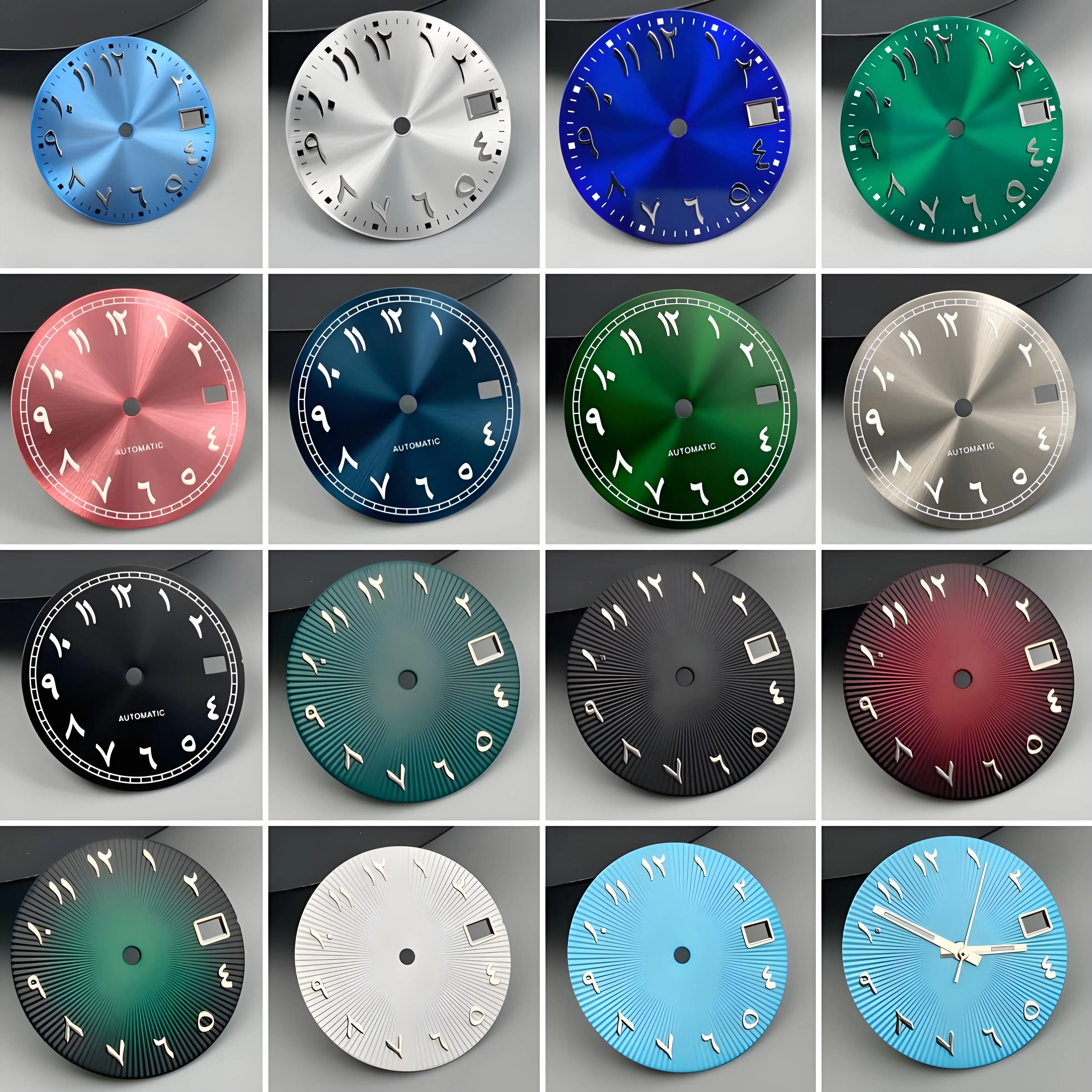 28,5 mm Einzel-Datumsanzeige ohne Logo, Zifferblatt mit arabischen Ziffern, passend für NH35 NH36 Uhrwerk, Uhrenzubehör, Uhrenreparaturwerkzeug für Seiko Mod Zifferblatt Image