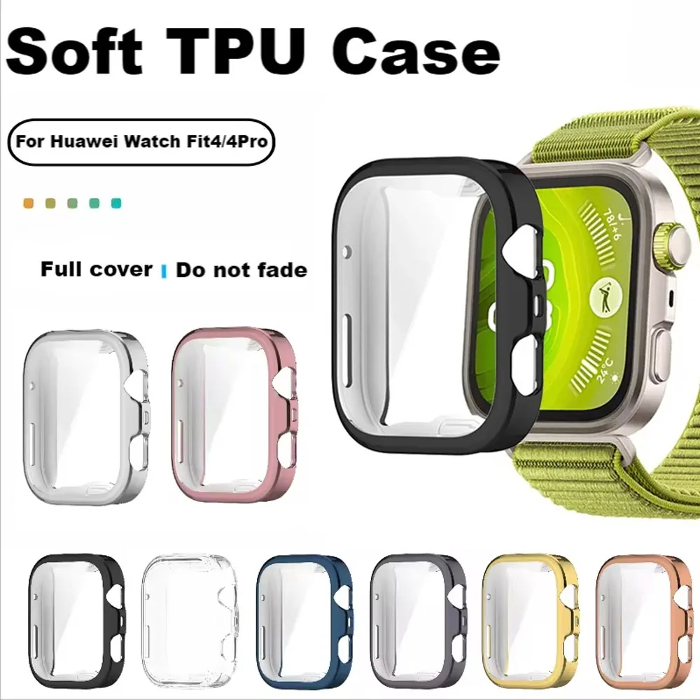 TPU Soft Case für Huawei Watch Fit 4 Pro Vollständige Displayschutz-Hülle Transparente Anti-Fall-Stoßfänger-Abdeckung Huawei Watch Fit 4/3 Image